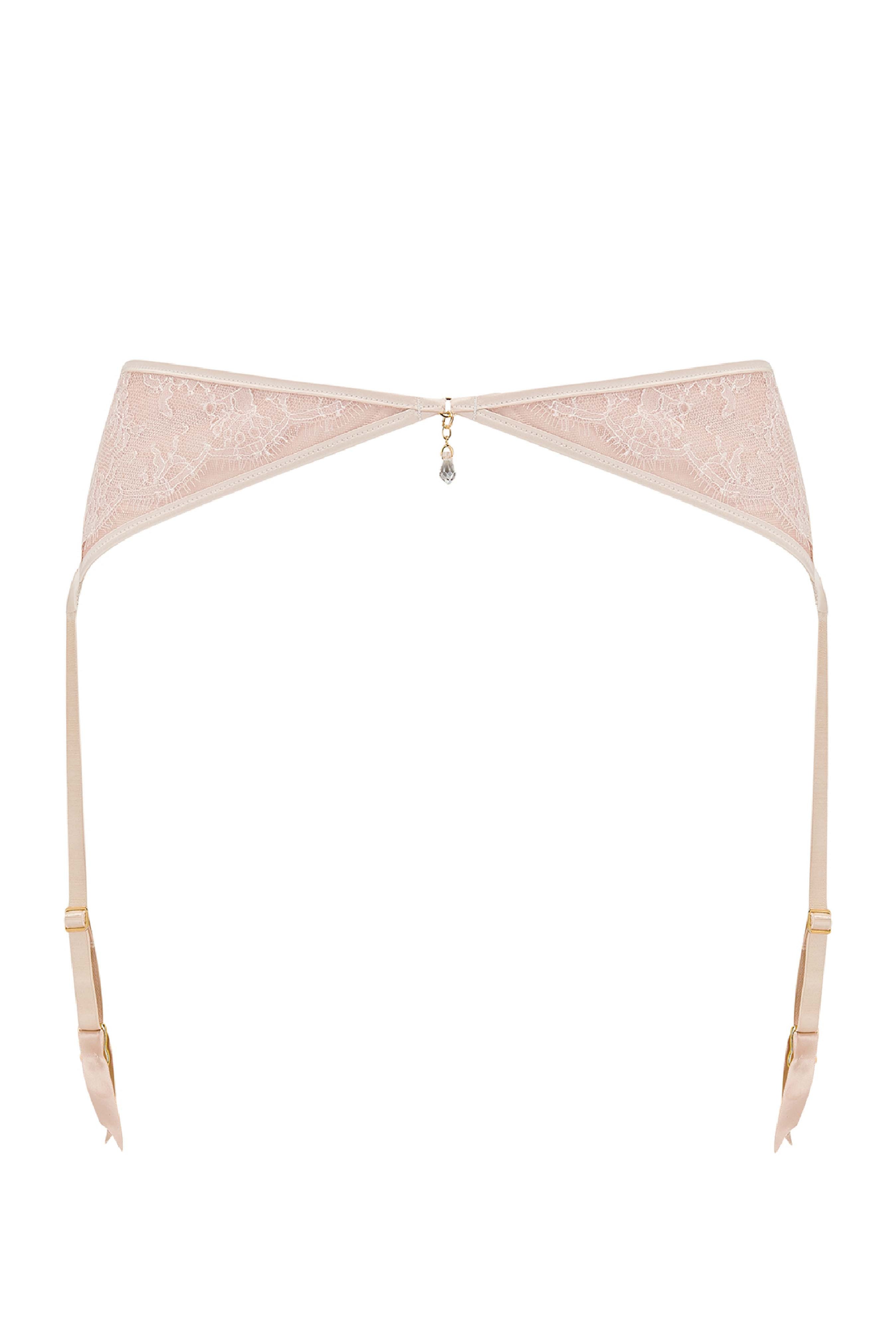 Rosalia Suspender in Oyster Blush Tatu Couture